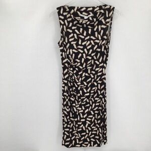 DVF Diane von Furstenberg Glasmary Snake Flutter Warm dust dress tan silk new 4